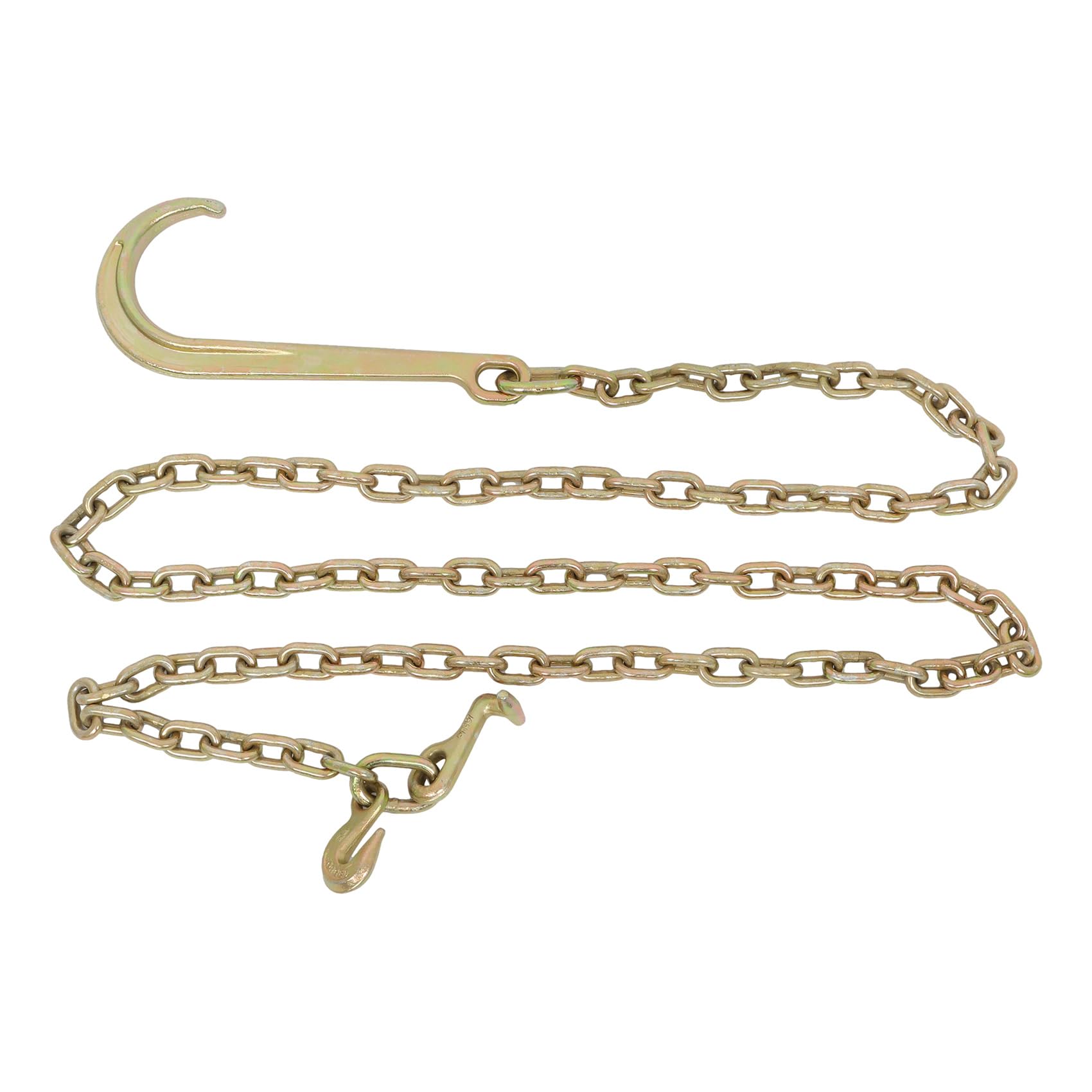 labwork Tow Chain 15 J Hook 5/16 x 10 FT Grade 70 Replacement for Mini J Hook Recovery Wrecker Axle