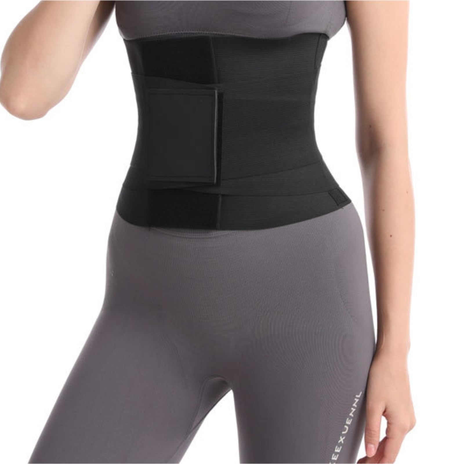 Faja Lumbar Cinturón de Soporte Lumbar, cinturón Deportivo Ajustable for la Espalda Baja Soporte Cinturón(Large)