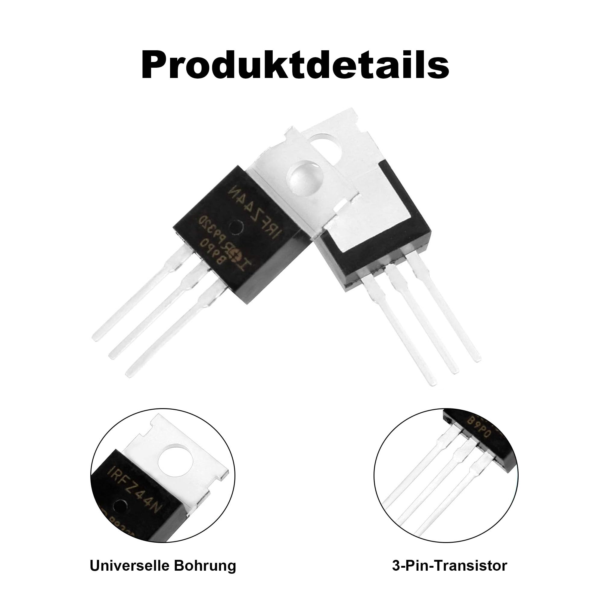 IRLZ44N tranzystor kanałowy N MOSFET, 10 sztuk, 55 V 47 A TO-220 | 3-biegunowy TO-220AB IRLZ44NPBF tranzystory 55 V 47 A MOSFET tranzystor polowy prostownik