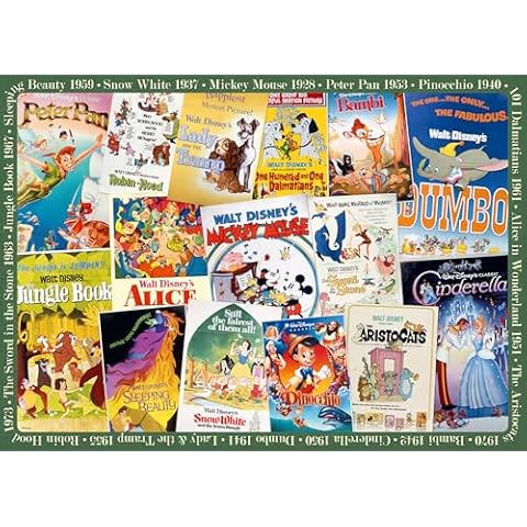 Ravensburger Disney Vintage Classic Movie Posters Puzzle Cover