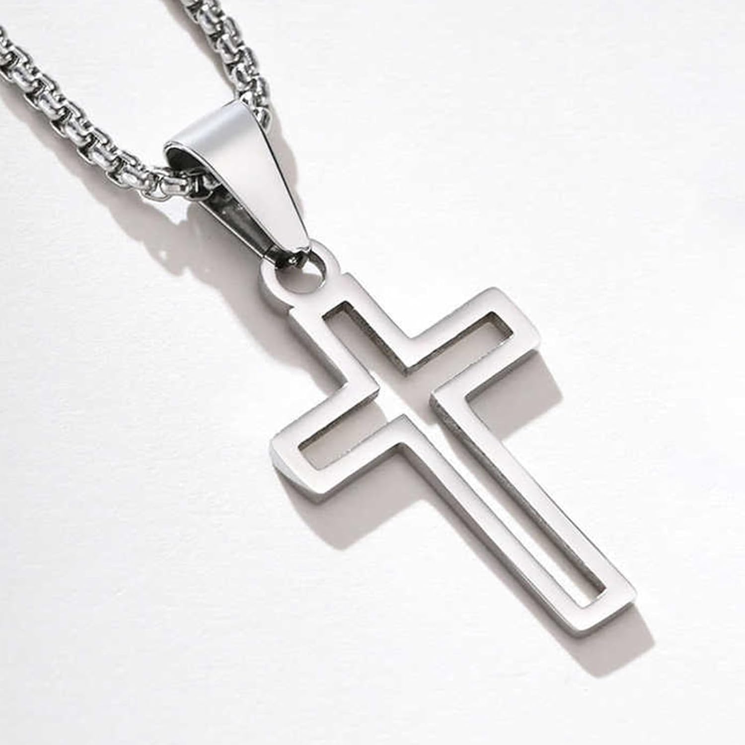 To My Son Necklace Christian Cross Pendant Xquisitely Engraved Lord'S Prayer Necklace Birthday Inspirational Gifts for Son - Image 4