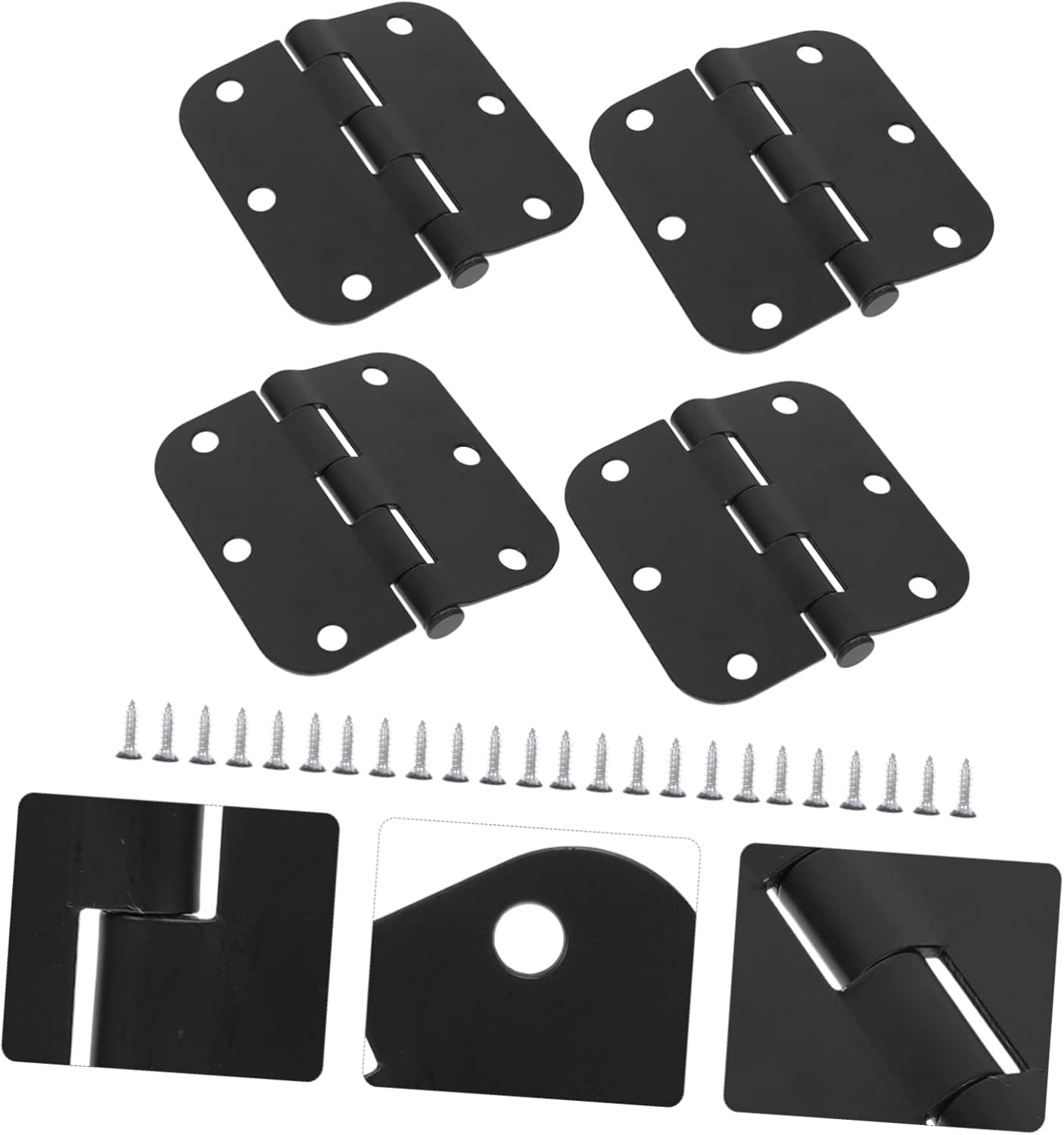 4pcs Heavy Duty Door Hinges Matte Residential for Smooth for Home Office School Use Construction