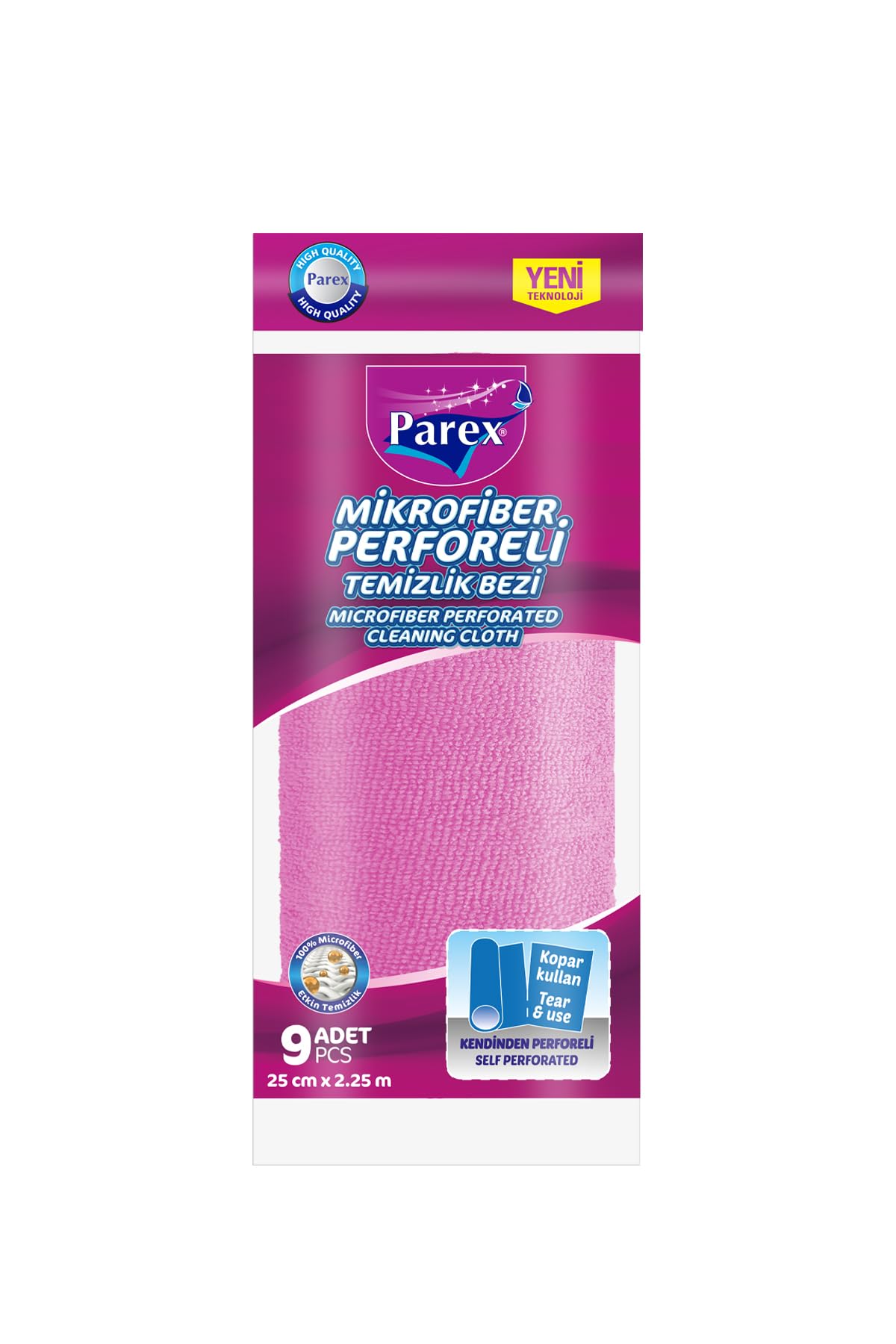 Parex Mikrofiber Perforeli Rulo Bez 9’lu