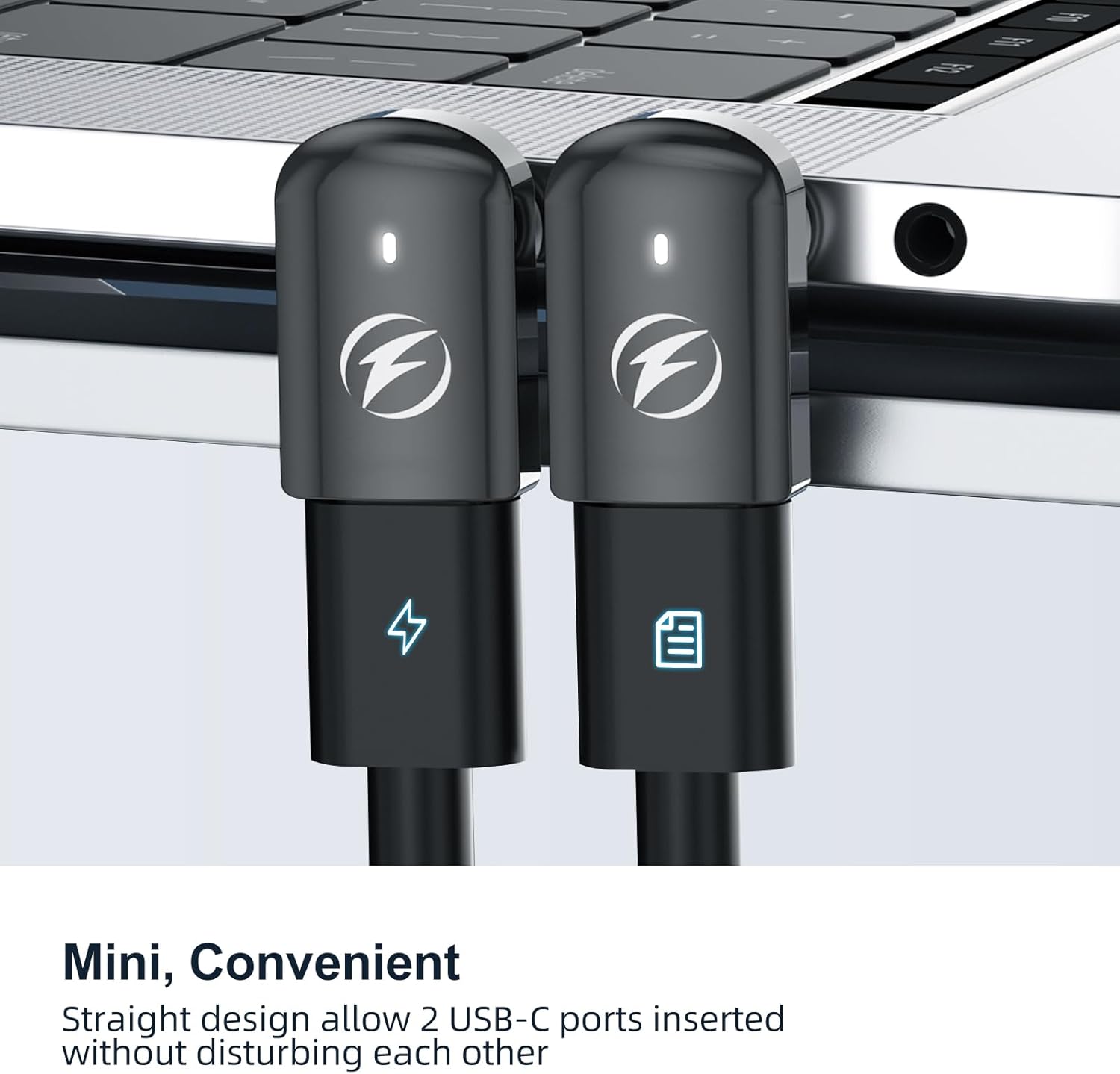 HanCenDa 240W Magnetic USB C Adapter 2Pack, USB C Magnetic Adapter 24Pin, Fast Charge 40Gbps Data Transfer 8K 60Hz Video for Thundebolt,MacBook Pro/Air/ROG Ally/Steam Deck/PS5 PSVR2