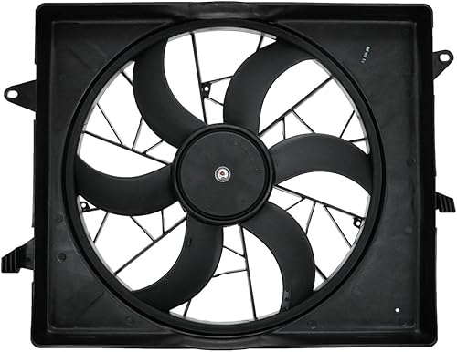 Vista 151 de TRQ Conjunto de ventilador de enfriamiento dual para radiador Compatible con 2004-2006 Lexus ES330 Toyota Camry 2004-2008 Solara LX3115111