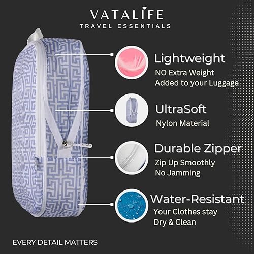 Miniatura 7 de 2 bolsas organizadoras de viaje extra grandes, cubo de embalaje de compresión para ropa, resistente al agua, artículos esenciales ligeros para