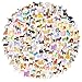 Hund und günstig Kaufen-JIEYAO 100 Stück Kawaii Hunde Aufkleber Set,Niedliche Hunde Sticker Wasserfest Vinyl Cartoon Tiere Aesthetic Stickers Wasserflaschen Aufkleber für Hundeliebhaber Kinder Scrapbook Tagebuch Gepäck