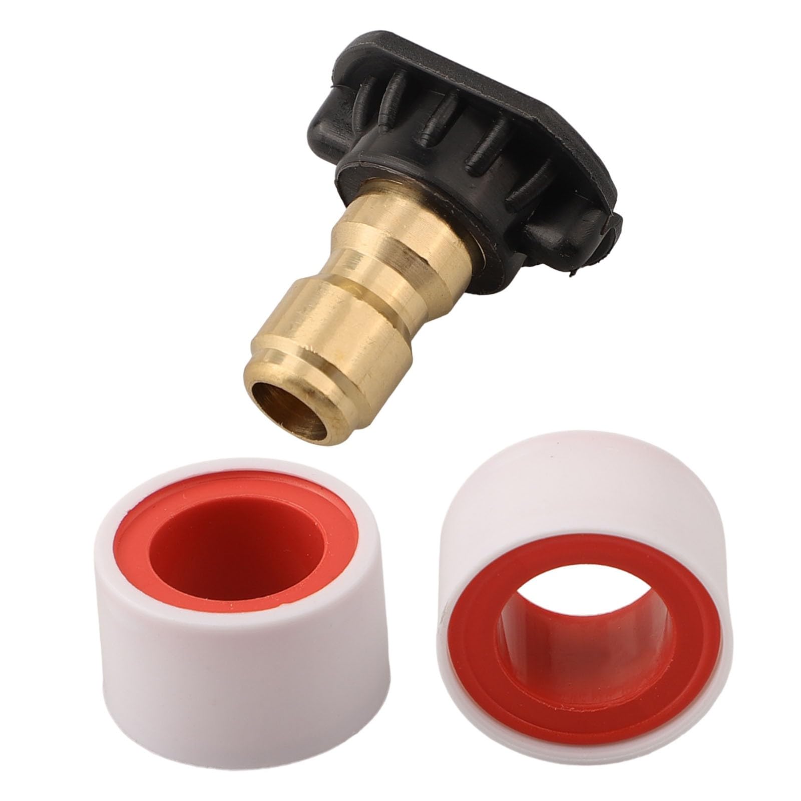 Iniettore di sapone a valle per idropulitrici da 4000 PSI, raccordo rapido da 3/8", accoppiatori in acciaio inossidabile e ottone, tubo sifone in PVC, valvola di flusso regolabile, filtro