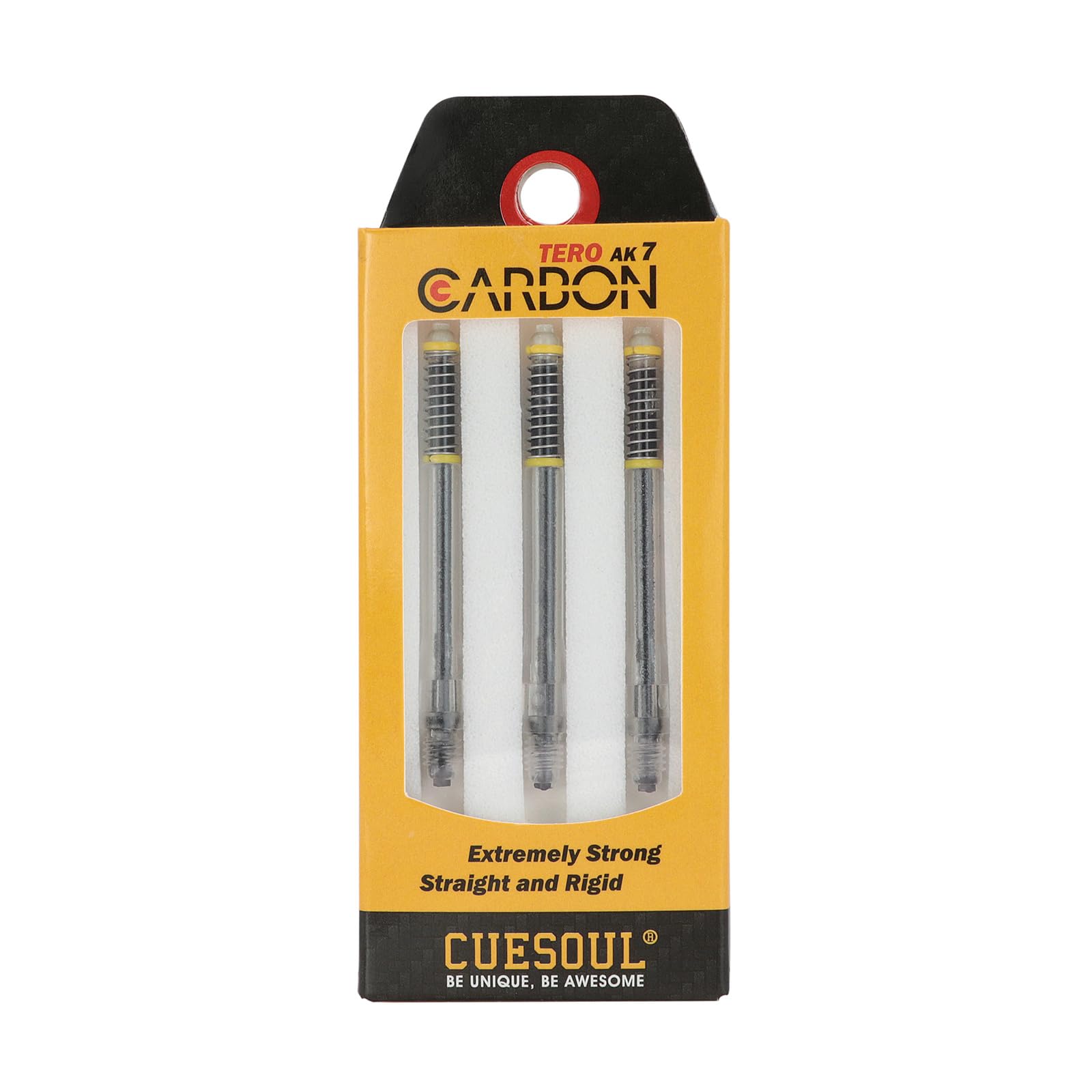 CUESOUL TERO AK7 Carbon Dart Shafts/Stem Built-in Spring Telescopic,Set of 3 pcs