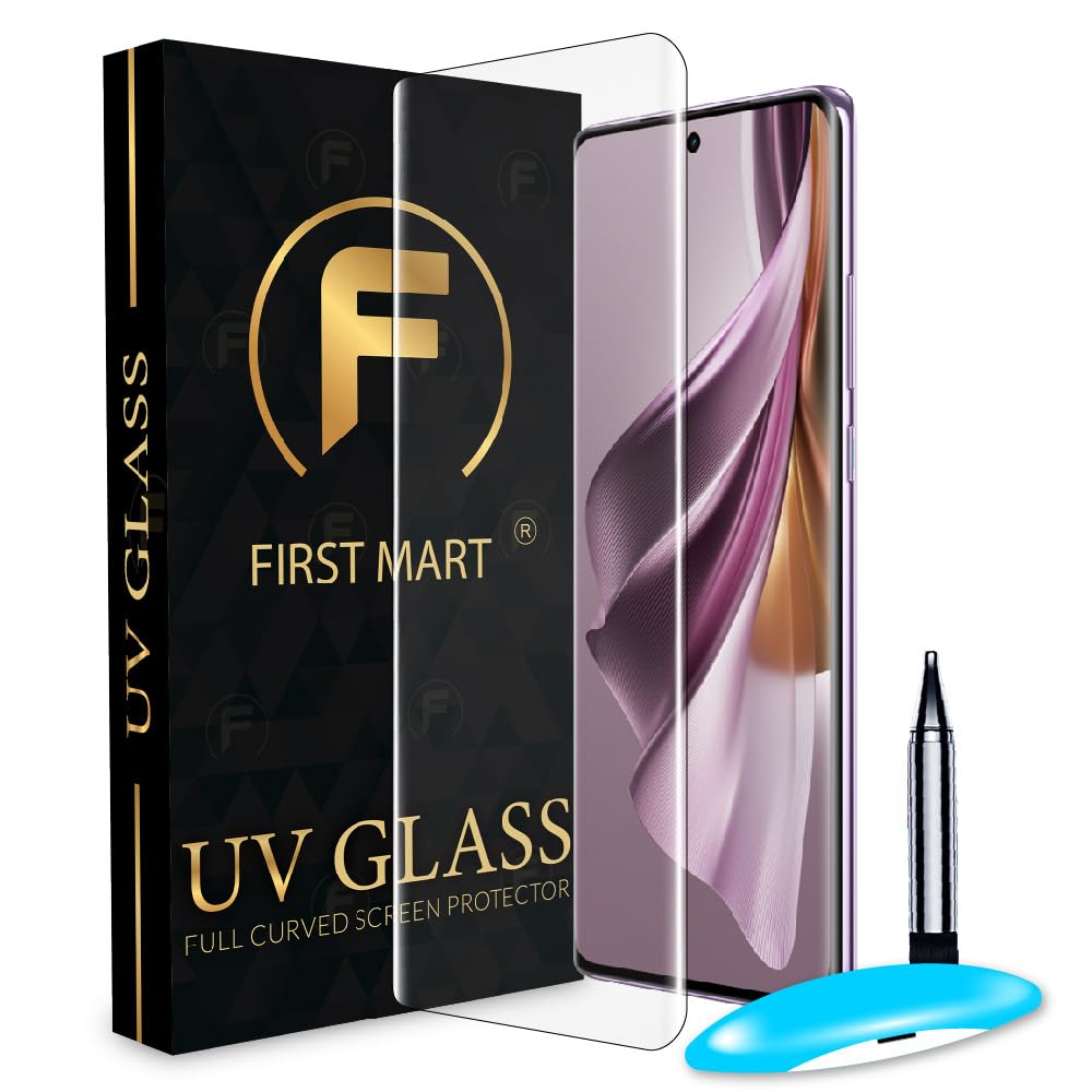 FIRST MART Tempered Glass for Oppo Reno 10 Pro Plus 5G / Reno 10 Pro 5G / Reno10 with Edge to Edge Full Screen Coverage and Easy UV Installation Kit, Pack of 1 (B0CP7P9H8X) Amazon Price History, Amazon Price Tracker