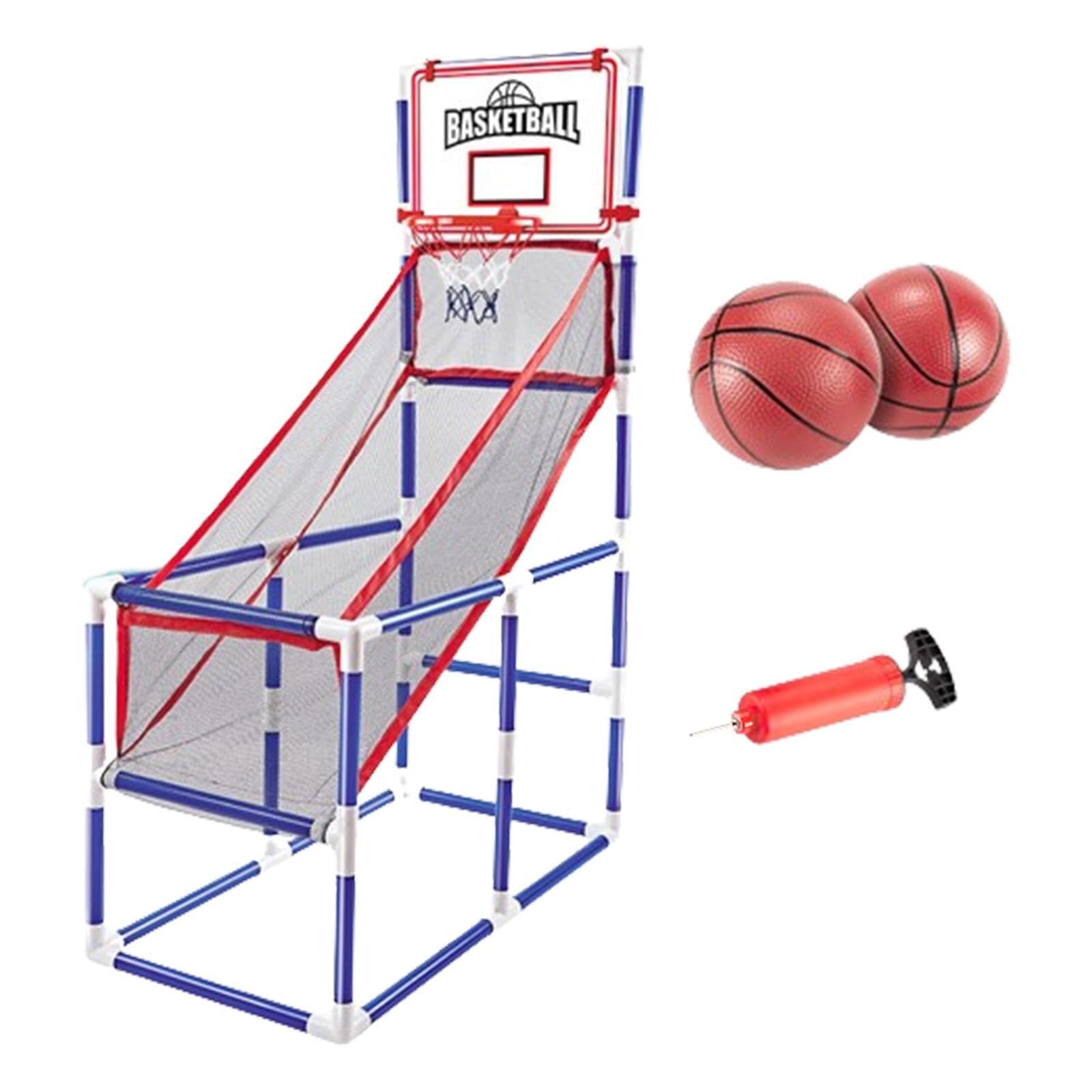 Tablero de Baloncesto Deportivo, Juego Arcade para niños, aro de Baloncesto para Interiores, Divertido, Altura Ajustable, Juguetes, Regalo de cumpleaños, Aventura, Kits , 2 Bolas