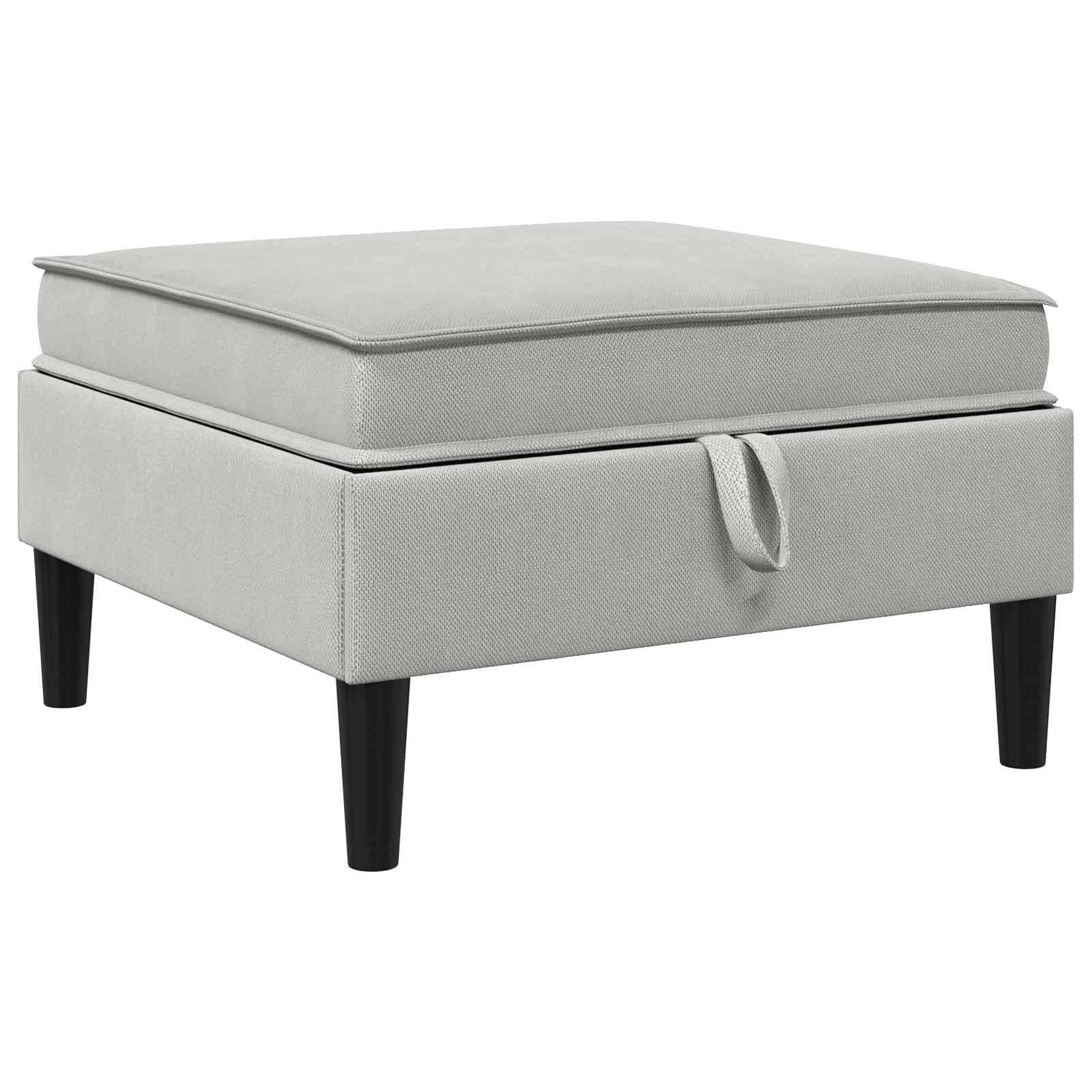 Genérico Juego de Muebles de salón 4 uds. Gris Claro Tela,Mobiliario,Sofás,210 x 140 x 82 cm-3413800