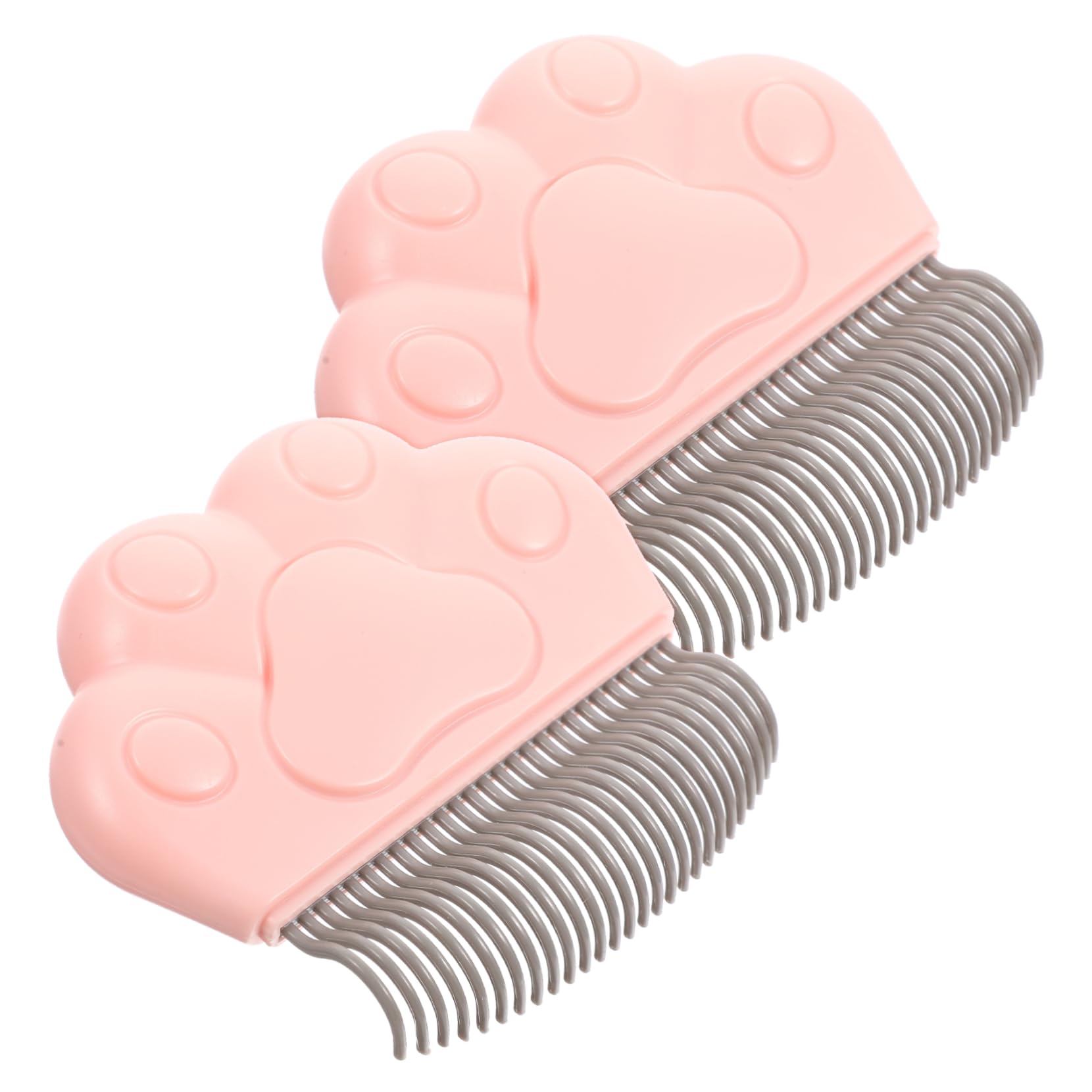 BELLIFFY 2pcs Cat Comb Pet Grooming Brush for Cats Pet Hair Remover Dog Grooming Comb