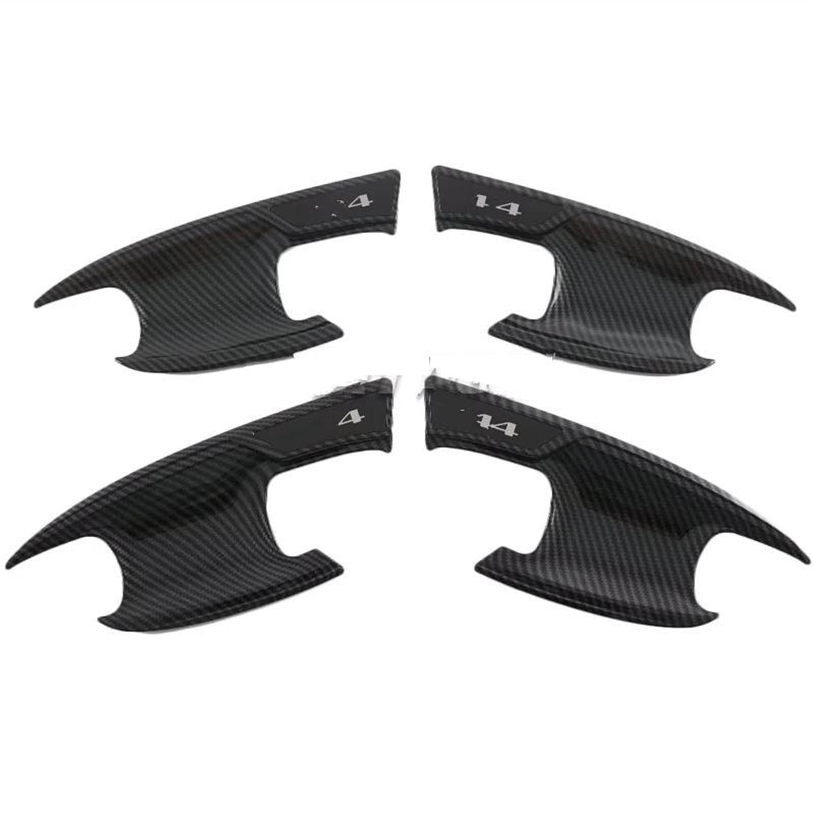 Csspdm Carbon Bowl Car Accessories Exterior Door Handle Bowl Trim Cover Frame For Mg 4 Mg4 Ev For Mulan 2022 2023(Carbon Bowl)