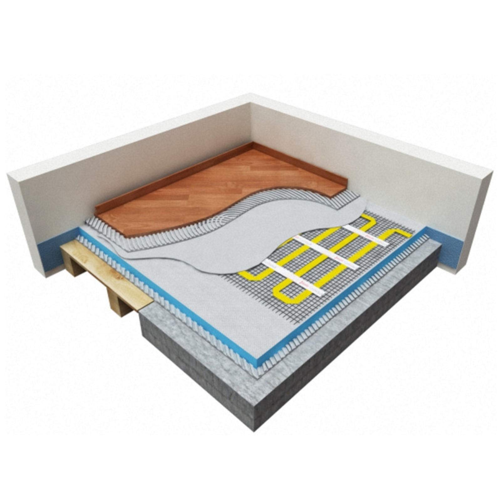 17/5 200Watt 2m² impianto a pavimento riscaldamento elettrico ceramica