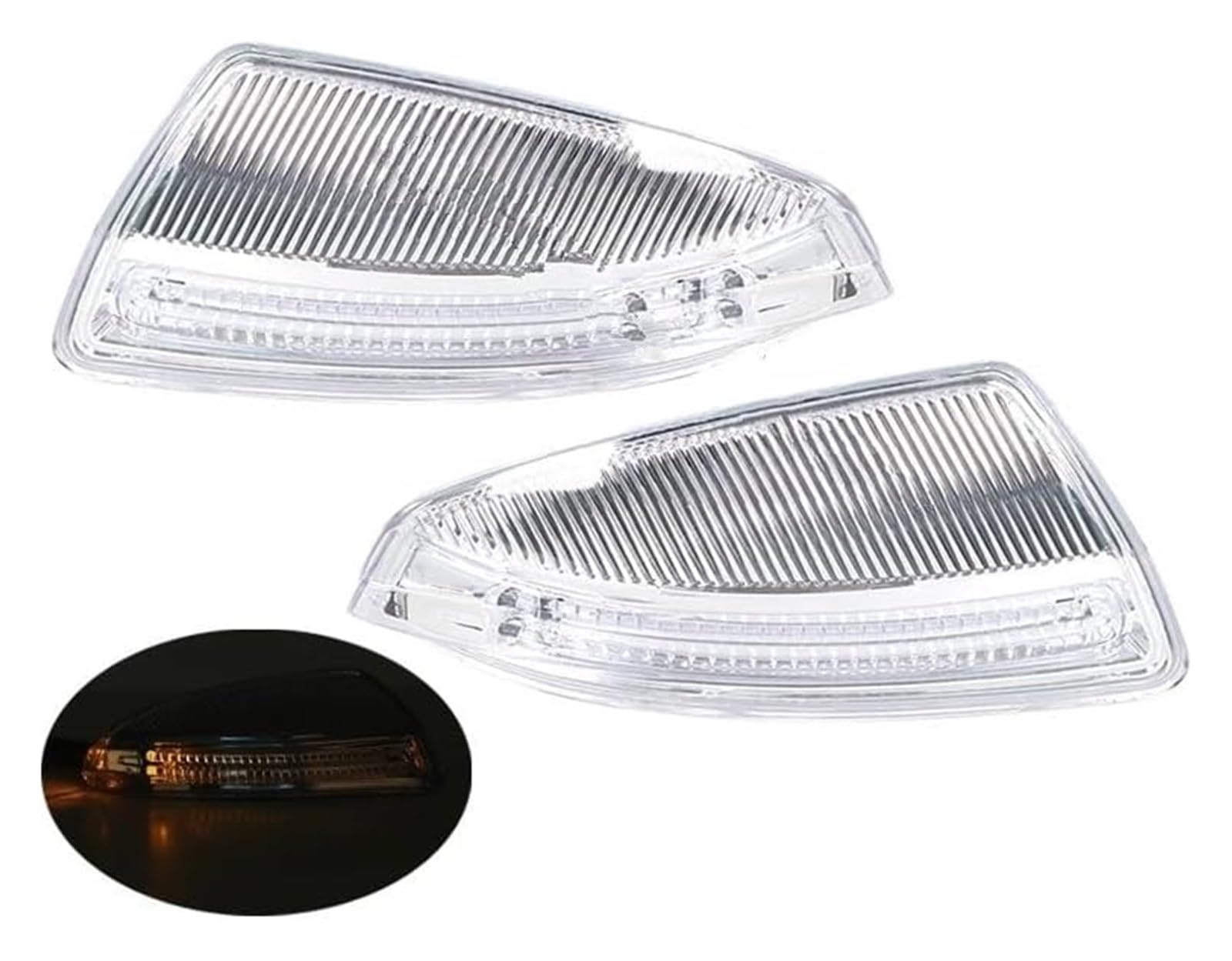 para Benz Clase C W204 W164 W639 S204 ML300 ML500 Puerta de Coche Espejo retrovisor Lateral Luces señal Giro Luz Trasera Piloto Posterior | Left Right