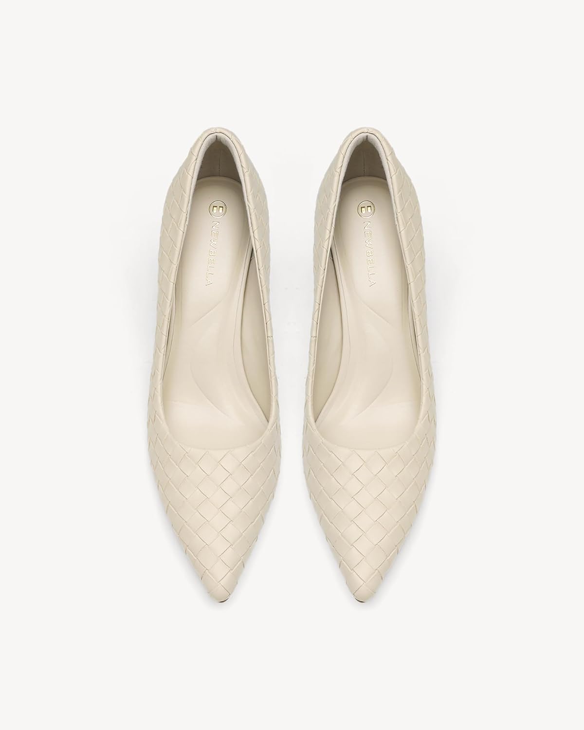 NEWBELLA Women's Woven Pointed Toe Pumps-Stiletto Heel Dress Shoes for Wedding& Office - Image 6