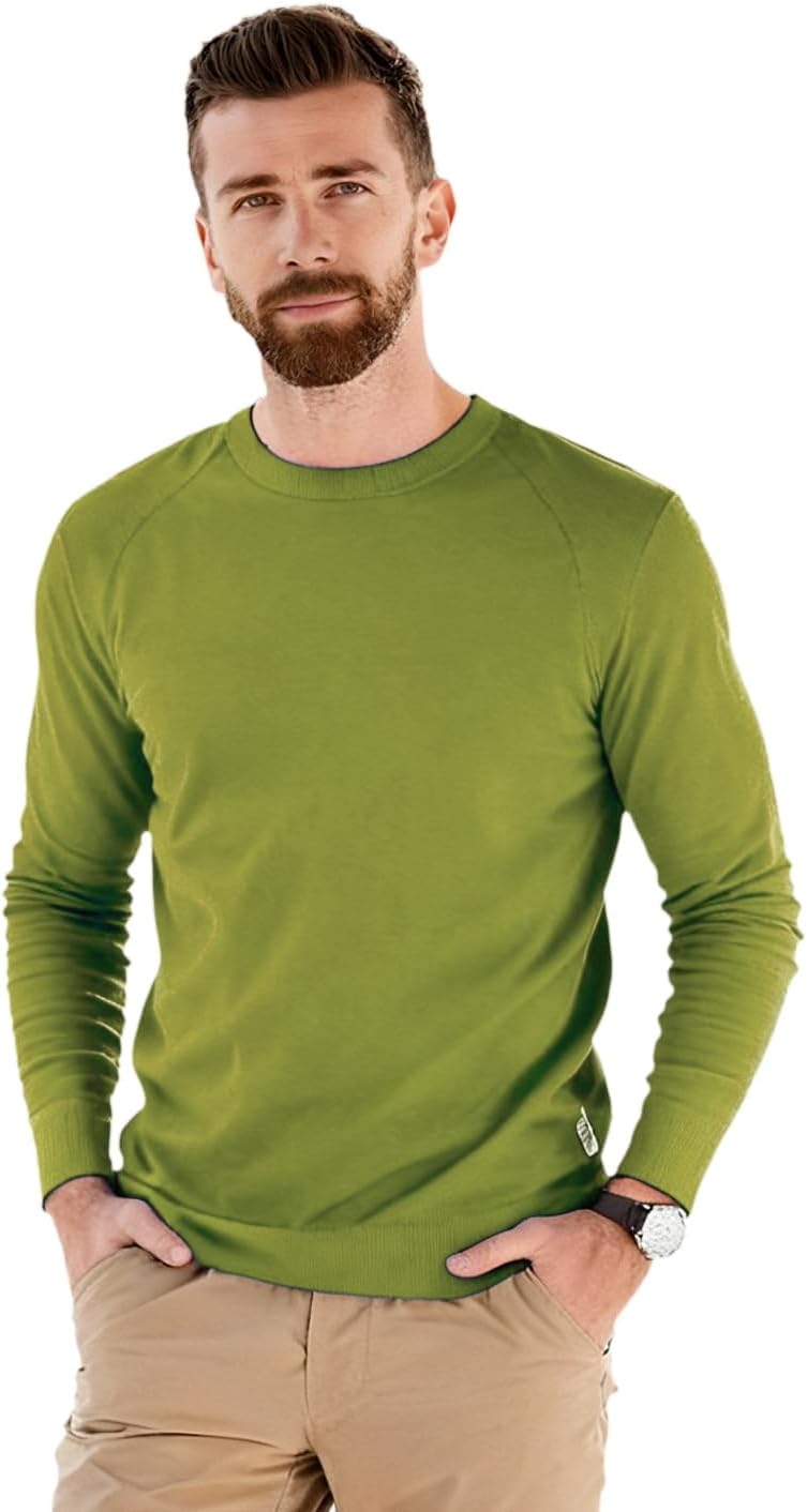 Men’s 100% Merino Wool Base Layer Top – 15.5 Micron Ultrafine, 180g Lightweight Long Sleeve Shirt.