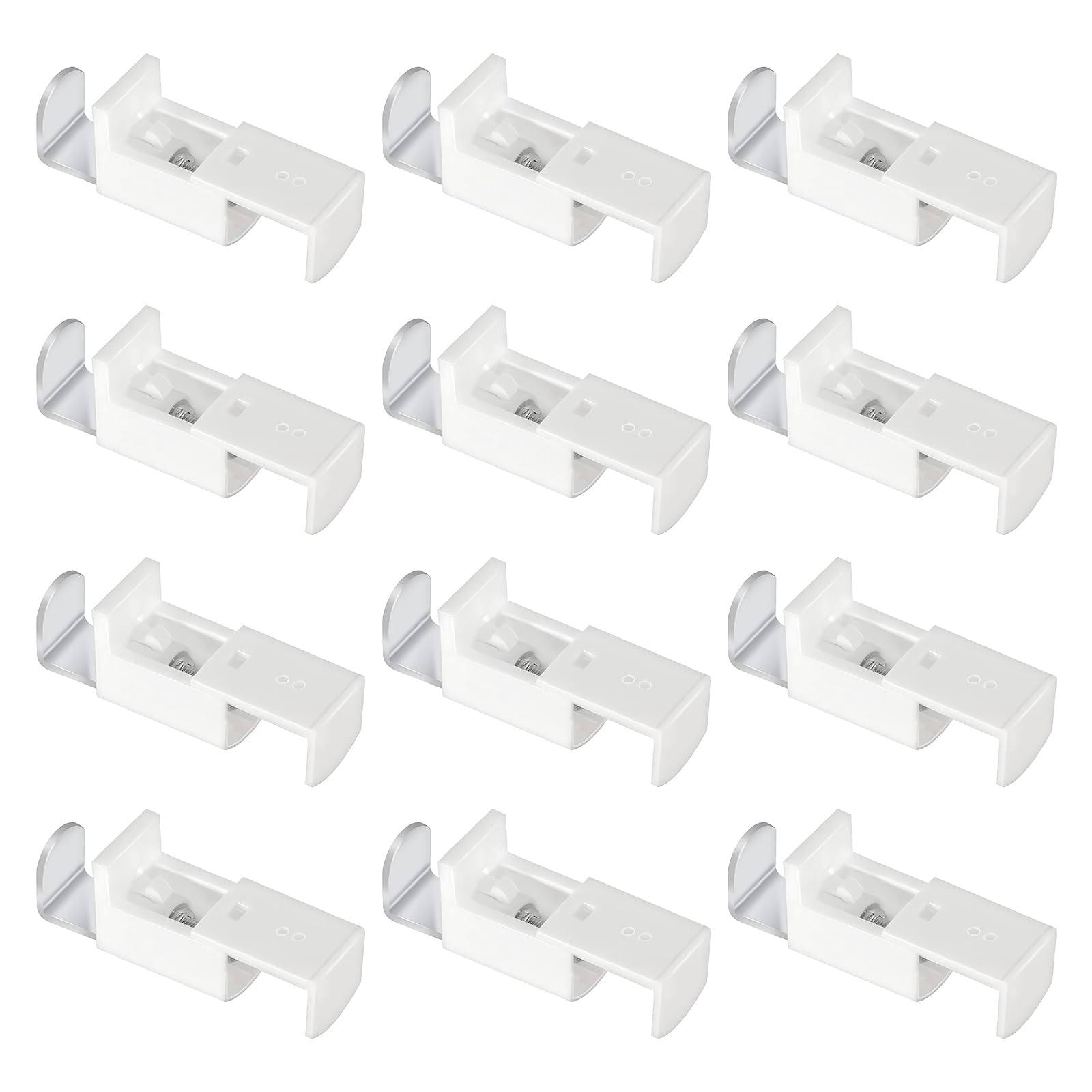 Zimoer Pack of 12 Pleated Blind Clamp Support Brackets