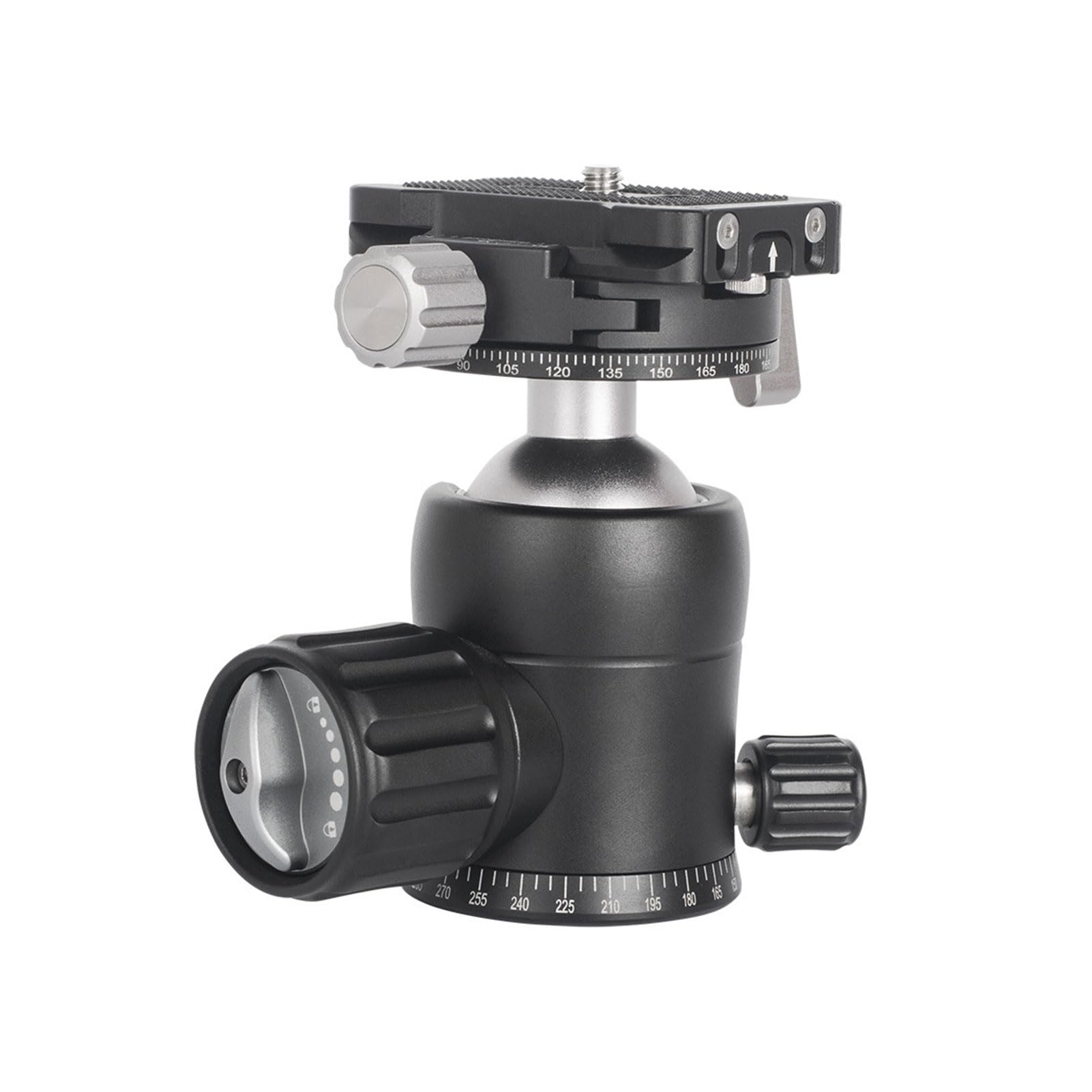 Generic Testa a Sfera Rotante a 360° Testa Panoramica per Treppiede di Grande stabilità per Sessioni di Ripresa Stabili Capacità di Carico di 8 Kg Compatibilità Universale (30 mm)