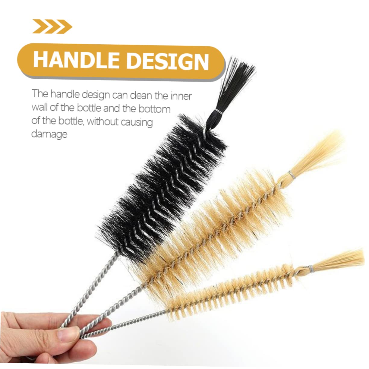 ULTECHNOVO 6piezas Cepillos De Limpieza De Nylon para Tubos De y Botellas Cepillos De Limpieza Versátiles para Utensilios De Cocina y Juguetes Cerdas y Almacenamiento