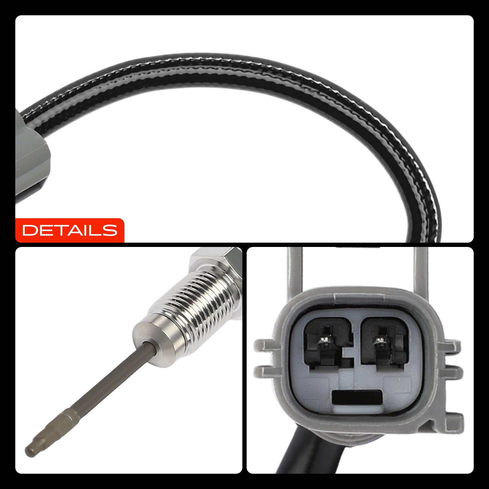 Frankberg Sensor de temperatura de gases de escape | Compatible con: Furgoneta Fiesta V, Autobús de tránsito V363 FAD FBD, Caja de tránsito FA, Galaxy CK