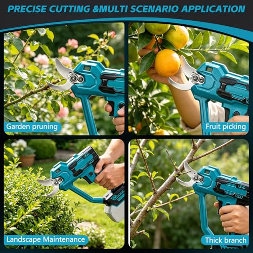 FormiPow Cordless Pruning Shears Compatible with Ma kita 18V Battery, Brushless Pruner with 0.6"/1.2" Cutting Modes, LCD Display, Electric Pruning Shears for Gardening Tree Trimming (No Battery) by FormiPow - Image 7