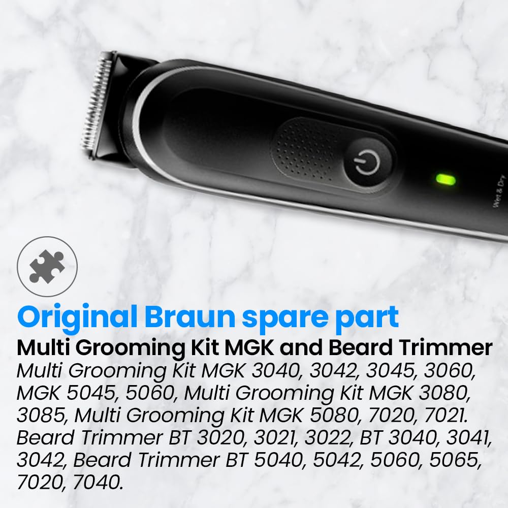 Anakel Home Zamienne Ostrze Do Cięcia Włosów 81634451 Kompatybilny z Braun Multi Grooming Kit MGK i Beard Trimmer | Krótka głowica do strzyżenia brody