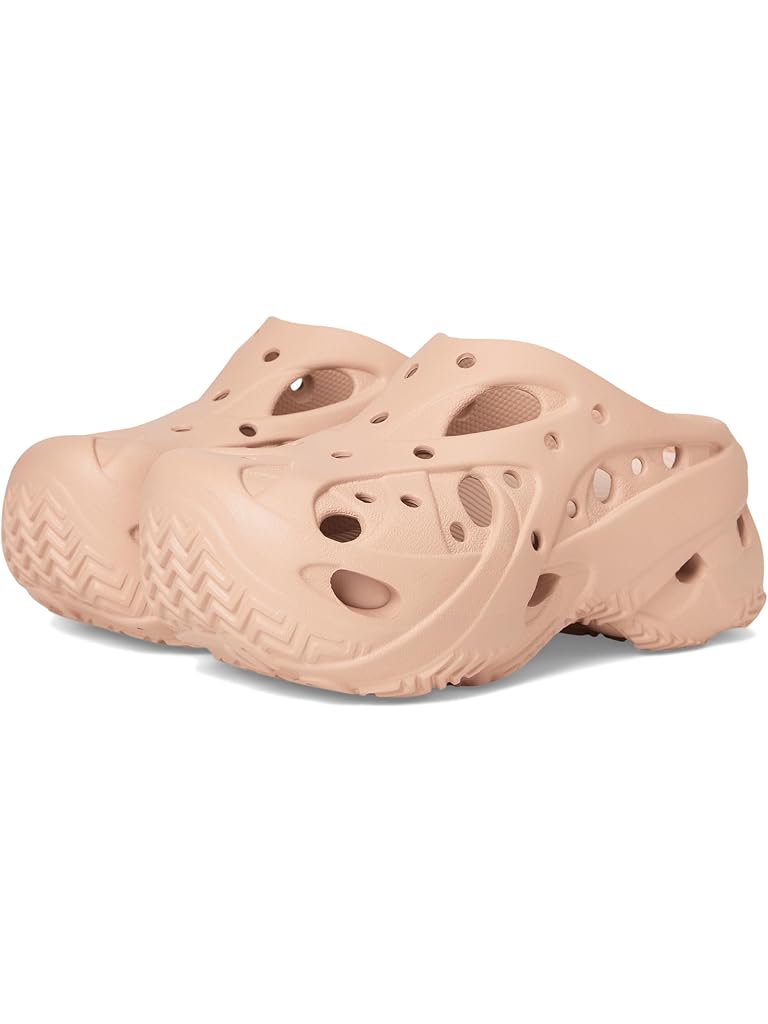 Beige Crocs Caged Clogs