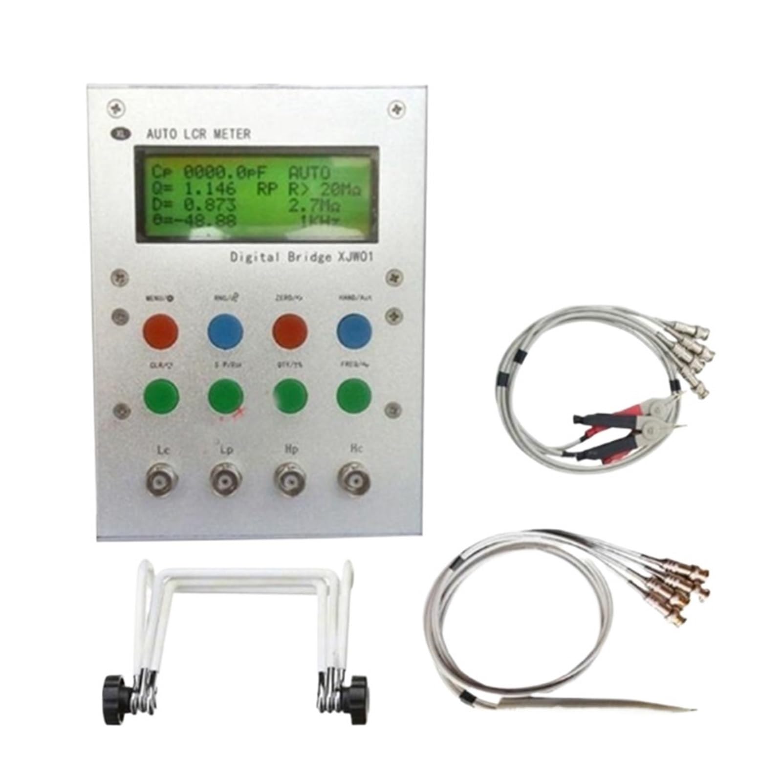 LCR Messgerät, Digitale Brücke 0,3% LCR-Tester Widerstand, Induktivität, Kapazität, ESR(As Shown C)