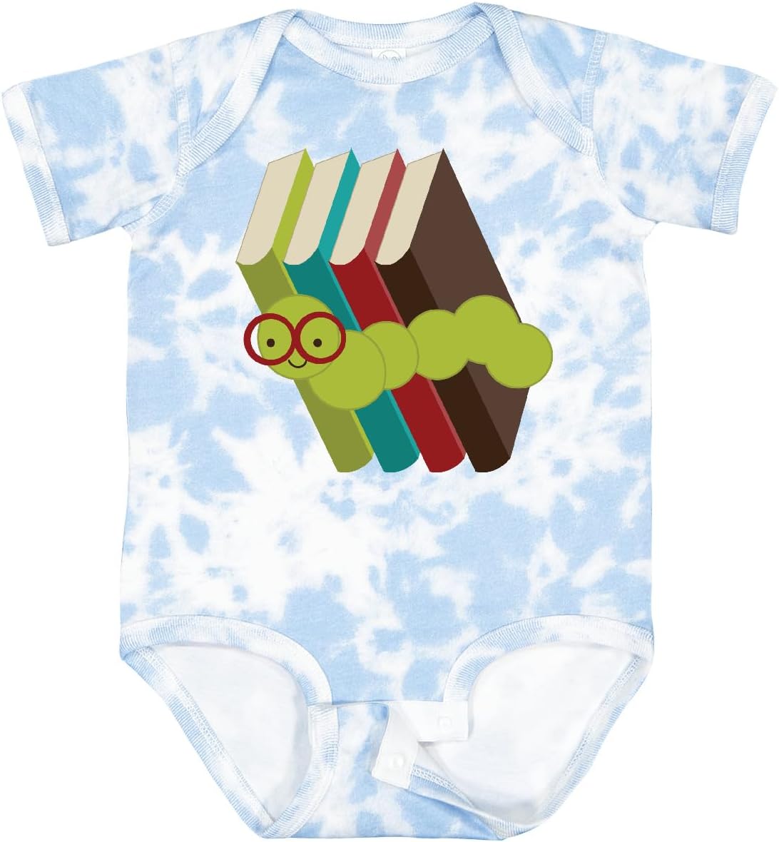 inktastic Bookworm Books Reading Baby Bodysuit
