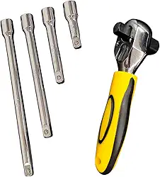 Chave Catraca 1/2' e 3/8' Com Prolongador Extensor Soquete