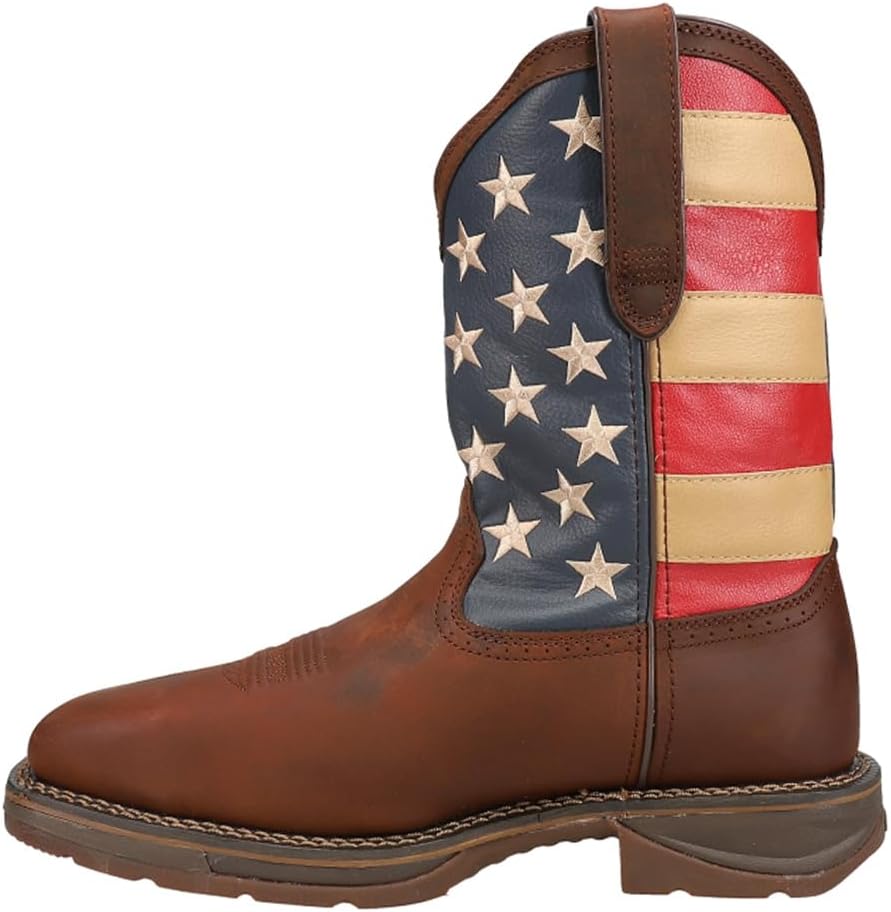 Durango Men's DB020 Western Boot, dark brown/union flag, 12 M US