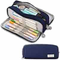 Grande astuccio per matite a grande capacità, astuccio portatile, per scuola, università, studenti, ragazze, ragazzi, adolescenti, idea regalo, Marina Militare, 26*13*14CM, Borsa da viaggio