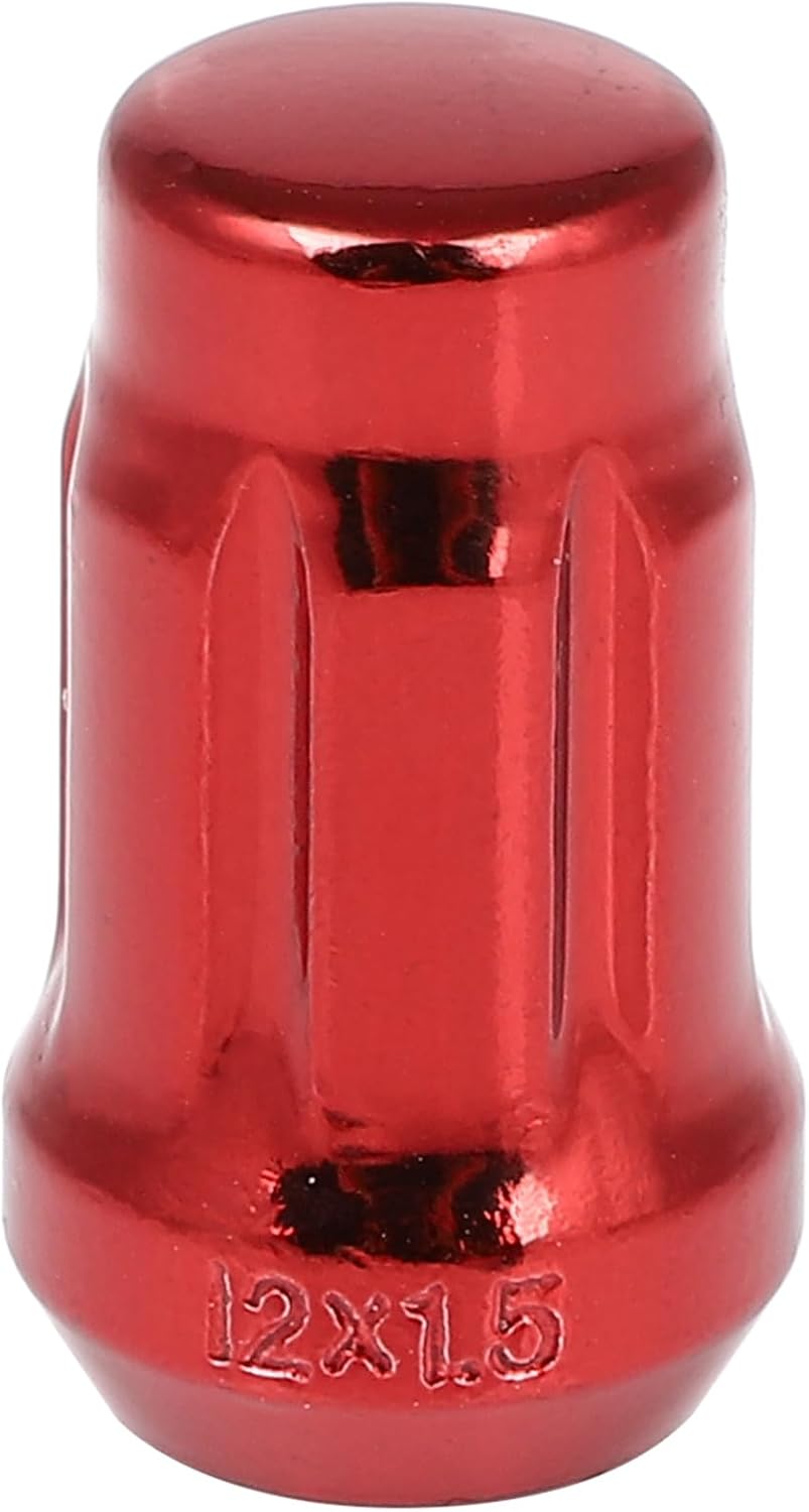 SCITOO 20PCS M12x1.5 Wheel Lug Nuts 3/4" & 13/16"(19mm&21mm) Red Wheel Bolt for 2001-2003 for Acura CL,2006-2011 for Acura CSX,2013-2022 for ILX,1997-2001 for Integra