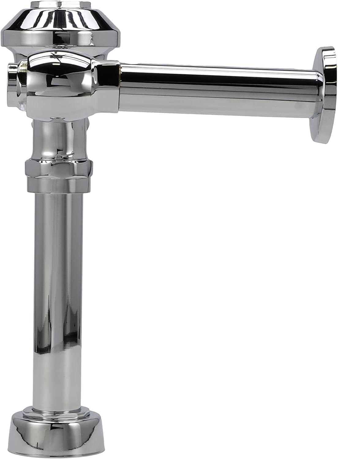 Zurn Z6000-YB-YC Aquaflush Exposed Manual Diaphragm Flush Valve with 3.5 GPF, Sweat Solder Kit, Cast Wall Flange in Chrome