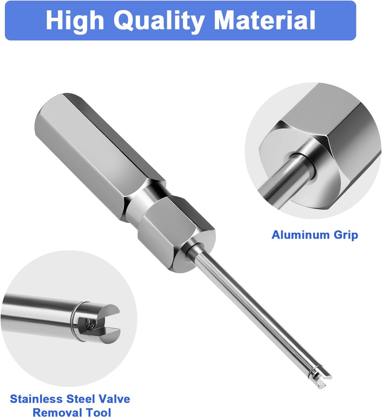 Linkstyle Valve Core Removal Tool, Schrader Valve Removal Tool Kit image 3
