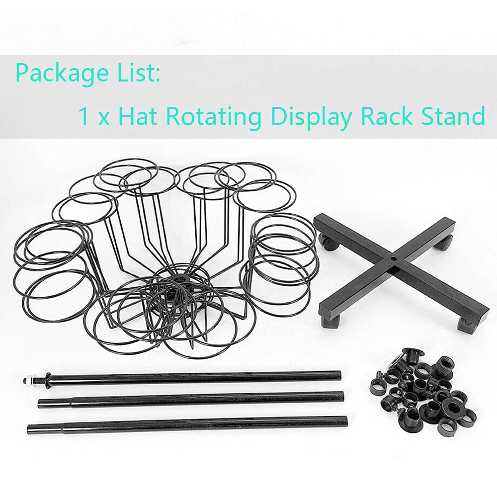 Amazon.com: Hat Rotating Display Rack Stand, 7 Tiers 35 Hats Caps