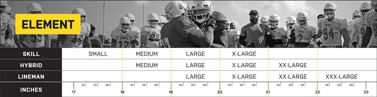 Xenith Element Hybrid Varsity Football Shoulder Pads for Adults - All Purpose Protective Gear : Sports & Outdoors