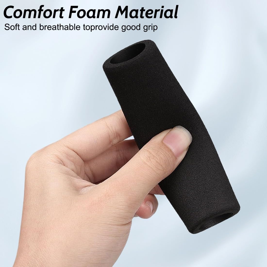 4 Pezzi Copre Grips, Manopole Manubrio Moto Manopole in Schiuma Maniglia di estremità Barra Antiscivolo Maniglia Manubrio Comfort Moto Adattabile Antiscivolo Accessorio Morbido