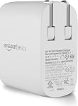 Amazon Basics 65W One-Port GaN USB-C Wall Charger with Power Delivery PD, Foldable Plug, Portable, Fast Charging for Laptops, Tablets & Phones, Non-PPS, White