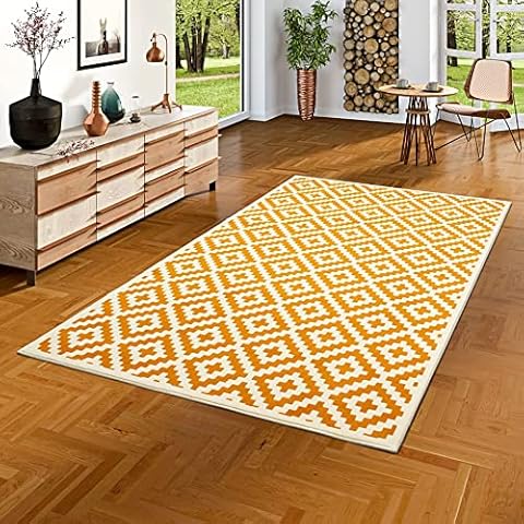 Pergamon Passion - Alfombra de Diseño Amarillo Moderno Cover