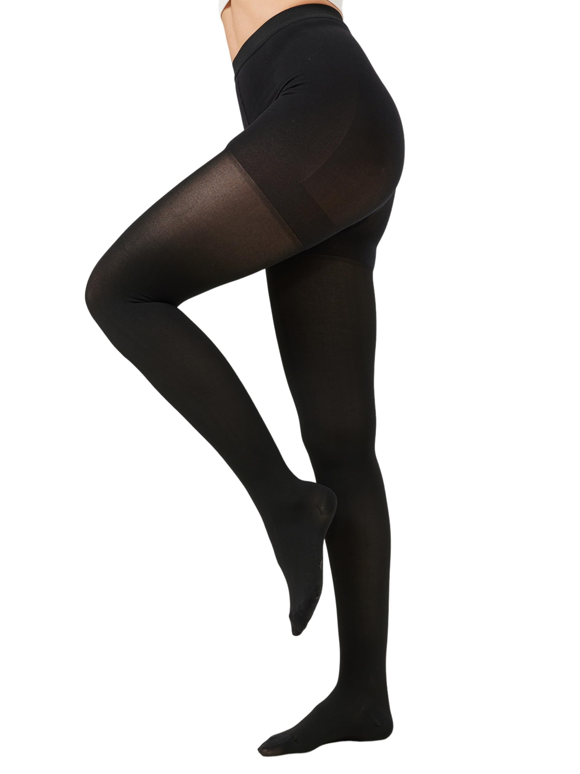 MGANG Medical Compression Tights 20-30 mmHg for Varicose Veins, Closed Toe