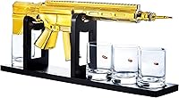 Vista 13 de AR15 - Decantador de pistola de regalo de cumpleaños para hombres, papá, juego de whisky, edición limitada, tapón silenciador, vasos de bala de 27.1