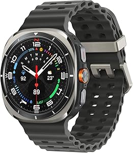 Samsung Galaxy Watch Ultra (2025) Smartwatch with Galaxy AI, Fitness Watch, Marine Band, Titanium Case, Quick Button, Dual GPS, 64GB Memory, 47mm, LTE, Titanium Silver, 3 Year Manufacturer Warranty