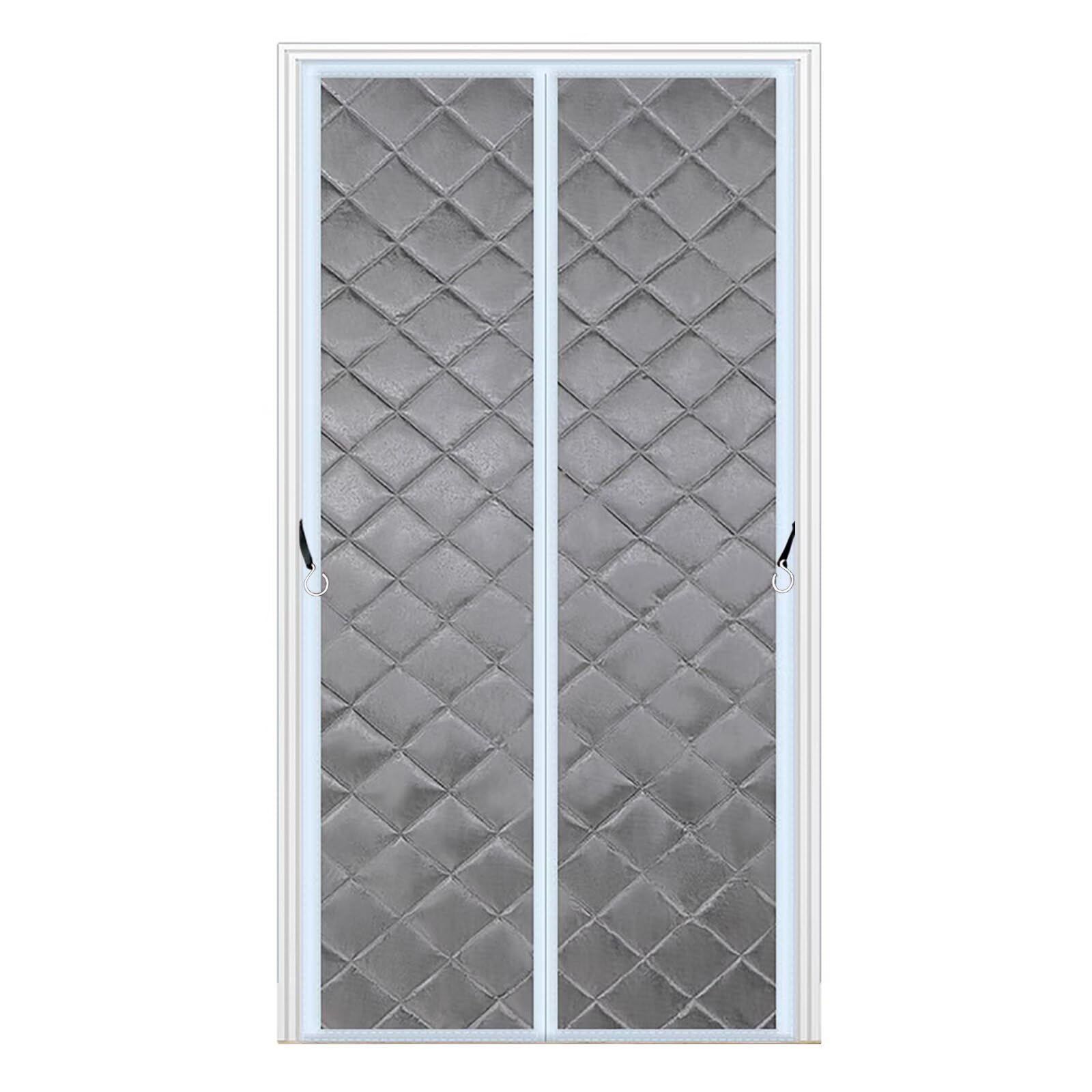 Rideau anti froid sans percer pour isoler le couloir et la porte d'entrée en hiver