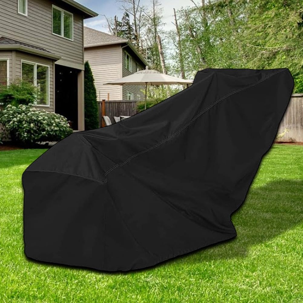 Housse de protection pour motoculteur en tissu Oxford imperméable à l'eau anti-poussière et anti-UV avec cordon de serrage réglable Noir 116 x 55 x 104 cm, Entretien pratique, noir