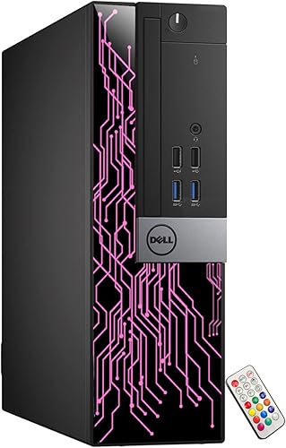 Miniatura 5 de Dell OptiPlex - Computadora con luces RGB personalizadas para escritorio, Intel Core i5 6500, 3.2 GHz, 8 GB de RAM, 256 GB SSD, Windows 11 Pro,