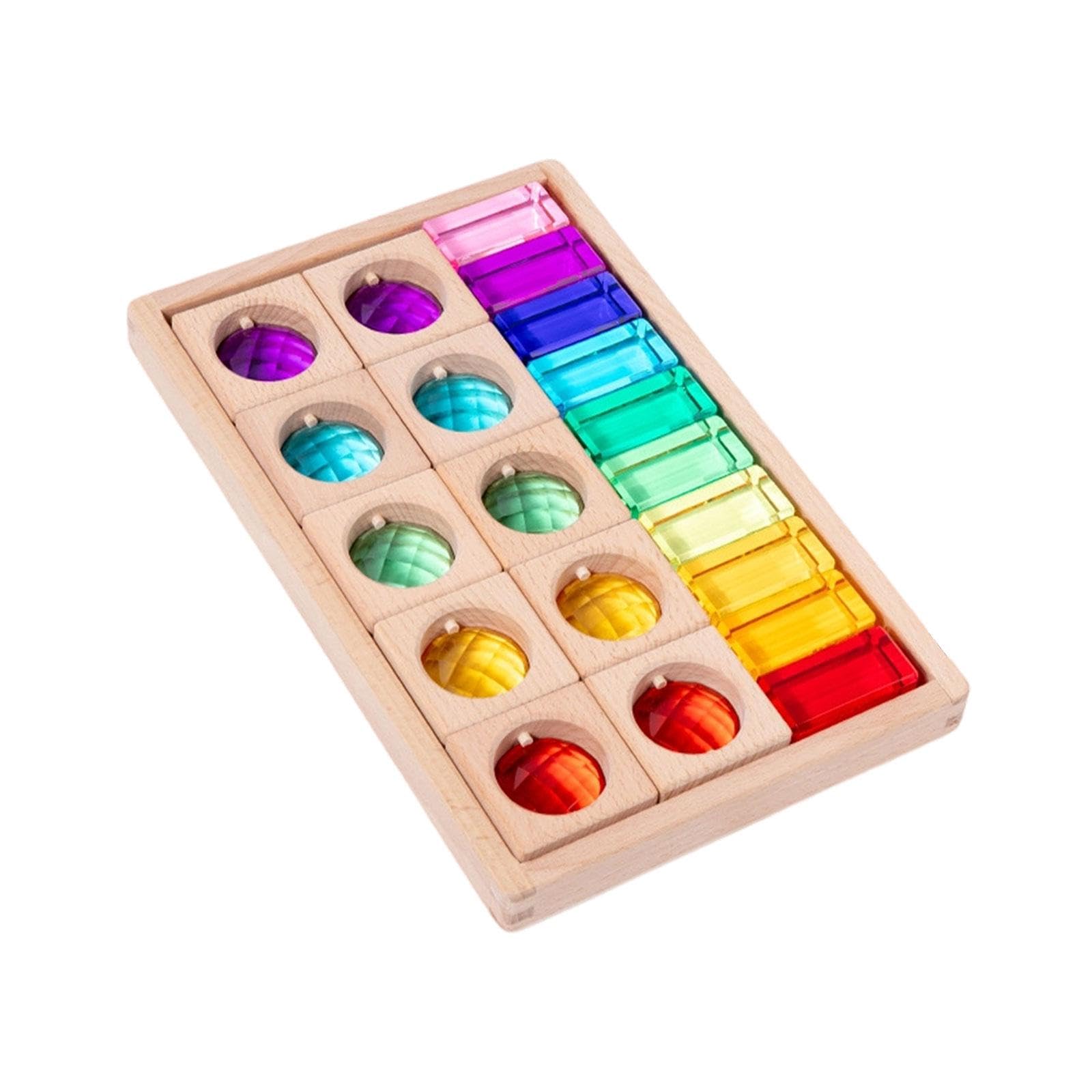 Gioco di Impilamento Dei Cubi, Gioco di Apprendimento Dei Colori, Apprendimento Precoce, Regali di Natale, Allenamento Sensoriale, Blocchi