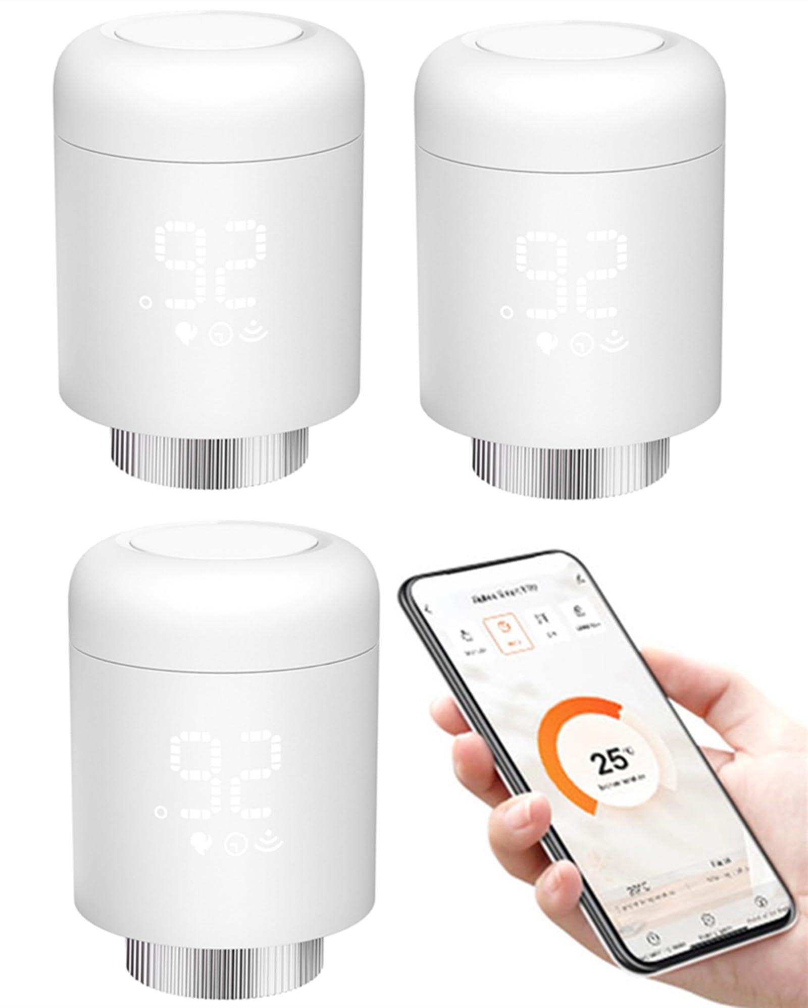 Smartes Heizkörperthermostat WiFi – App & Sprachsteuerung, Für Tuya, Spart Bis Zu 30 % Energie